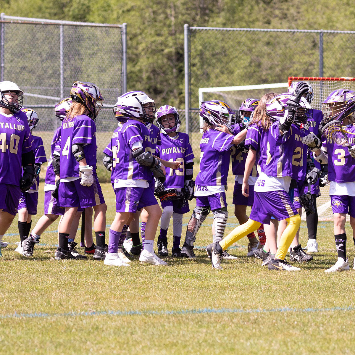 Puyallup Vikings Lacrosse 3/4 team.